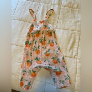 Angel Dear 6-12 months baby girl peach romper